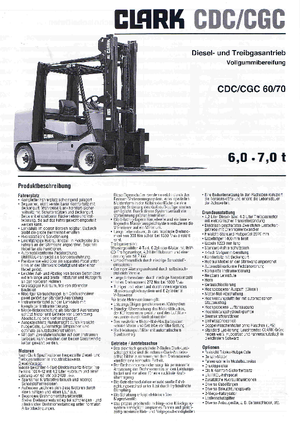 Frontstapler Treibgas Clark CGC 60