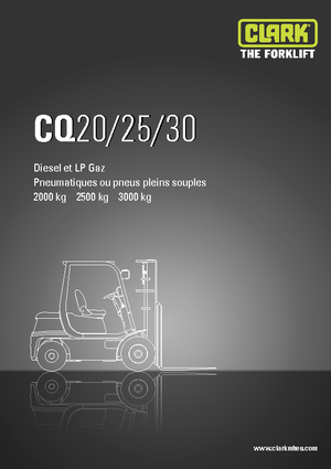 Frontstapler Treibgas Clark CQ 30 L