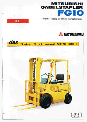 Frontstapler Treibgas Mitsubishi FG 10 T