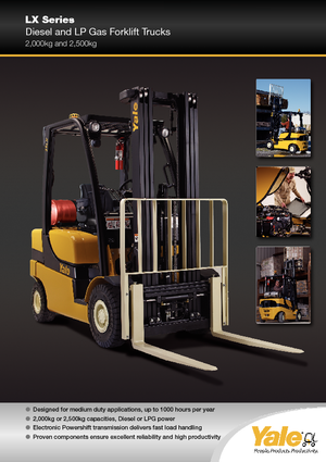 Frontstapler Treibgas Yale GLP 25 LX