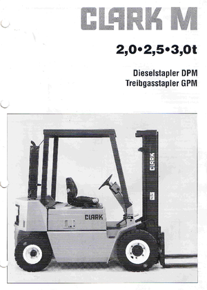Frontstapler Treibgas Clark GPM 25