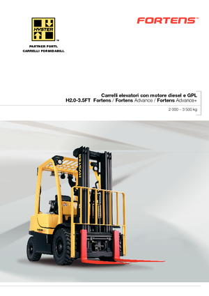 Frontstapler Treibgas Hyster H 2.5 FT