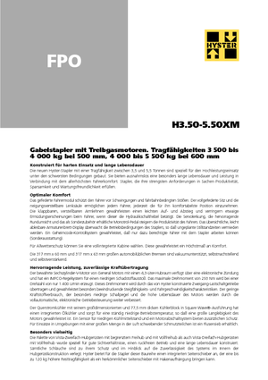 Frontstapler Treibgas Hyster H 5.00 XM