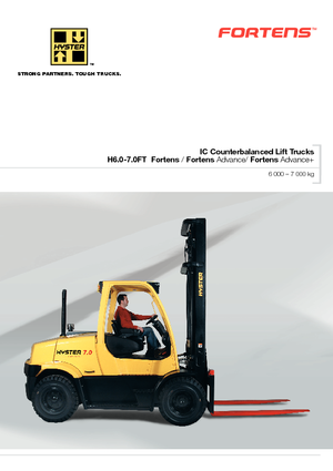 Frontstapler Treibgas Hyster H 7.0 FT