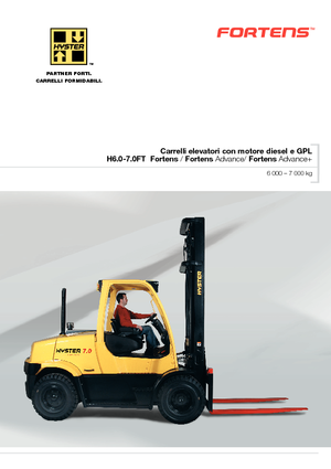 Frontstapler Treibgas Hyster H 7.0 FT