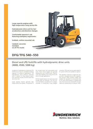 Frontstapler Treibgas Jungheinrich TFG 550