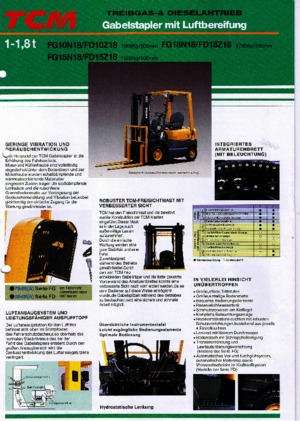 Frontstapler Treibgas TCM FG 15 N 18 T