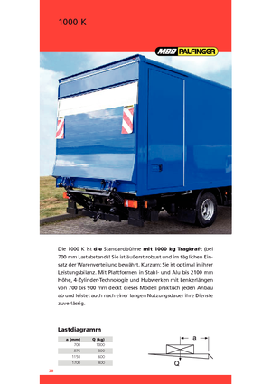 Hubladebühnen MBB Palfinger 1000 K