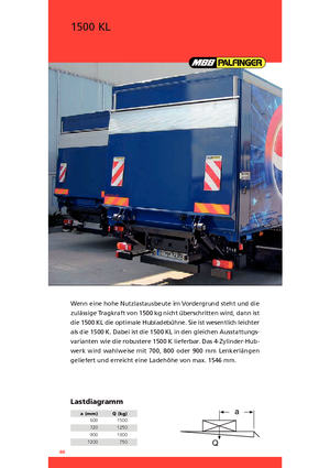 Hubladebühnen MBB Palfinger 1500 KL