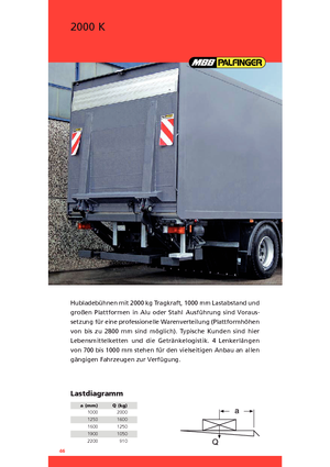 Hubladebühnen MBB Palfinger 2000 K