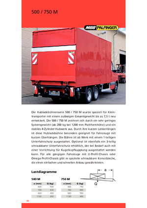 Hubladebühnen MBB Palfinger 500 M