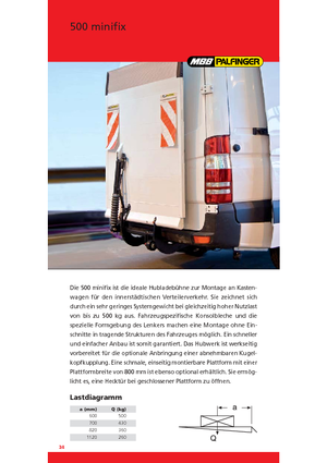 Hubladebühnen MBB Palfinger 500 minifix
