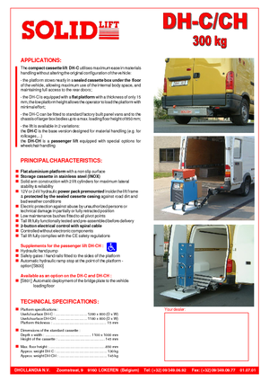 Hubladebühnen Dhollandia DH-CH