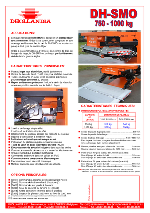 Hubladebühnen Dhollandia DH-SMO