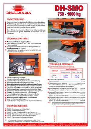 Hubladebühnen Dhollandia DH-SMO