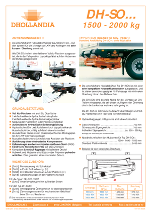 Hubladebühnen Dhollandia DH-SO