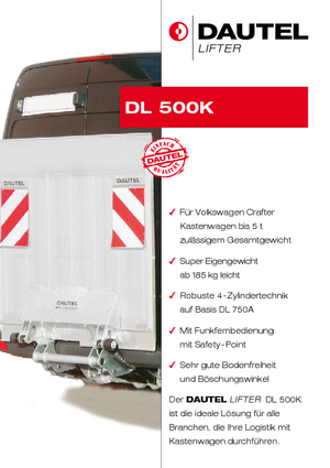 Hubladebühnen DAUTEL DL 500 K/ 750 K