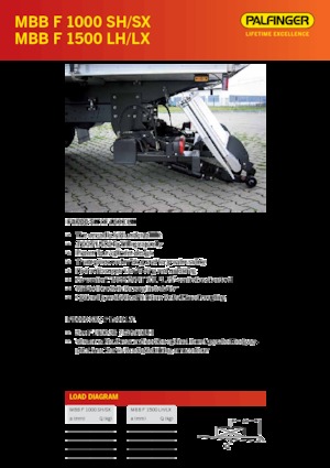 Hubladebühnen MBB Palfinger MBB F 1000 SH