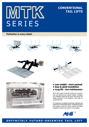 Hubladebühnen AHT MTK 1000 ST/AL