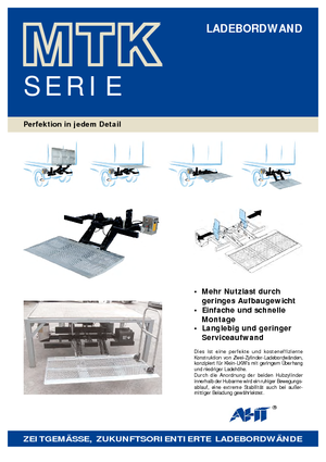 Hubladebühnen AHT MTK 1000 ST/AL