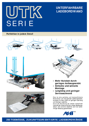 Hubladebühnen AHT UTK 1500 ST/AL