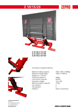 Hubladebühnen ZEPRO Z 15-150