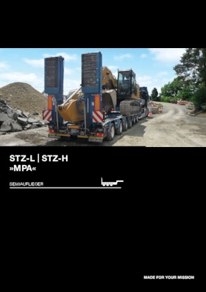 Sattelauflieger Tiefbett Goldhofer MPA