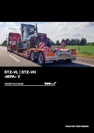 Sattelauflieger Tiefbett Goldhofer STZ-VL