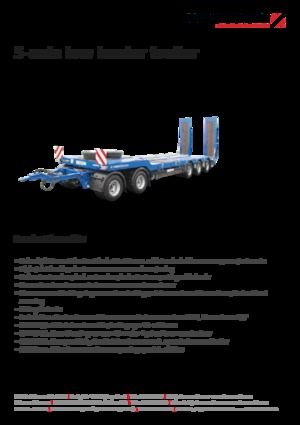 Anhänger Tiefbett Schwarzmüller 5-axle low loader trailer
