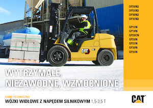 Frontstapler Treibgas Caterpillar GP35N 