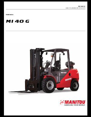Frontstapler Treibgas Manitou MI 40 G