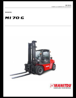 Frontstapler Treibgas Manitou MI 70 G