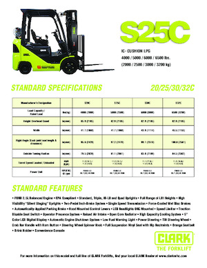 Frontstapler Treibgas Clark S20C