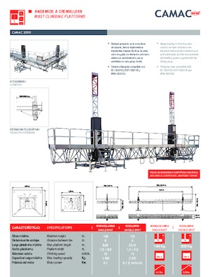 Mastkletterarbeitsbühnen CAMAC Camac 2000