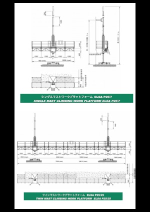 Mastkletterarbeitsbühnen Electroelsa ELSA P25