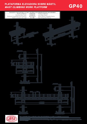 Mastkletterarbeitsbühnen Jaso GPI40
