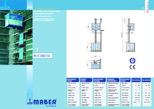 Industrieaufzüge Maber MB A 2000/150