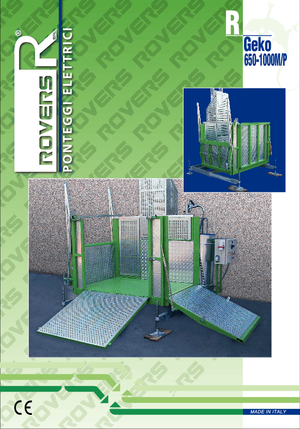 Mastkletterarbeitsbühnen Rovers R Geko 650 M/P