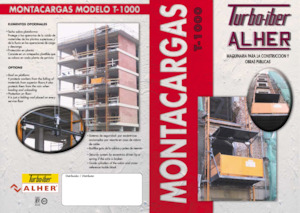 Mastkletterarbeitsbühnen Elevadores Alher T-1000