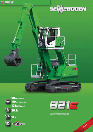 Umschlagmaschinen Sennebogen 821R E 