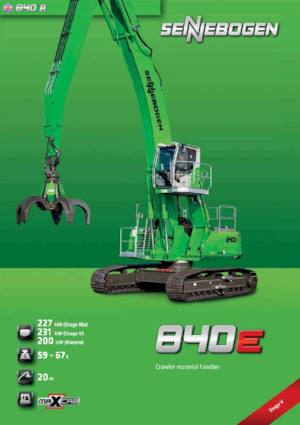 Umschlagmaschinen Sennebogen 840R E 