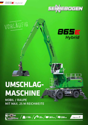 Umschlagmaschinen Sennebogen 865M E Hybrid 