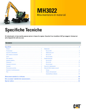 Umschlagmaschinen Caterpillar MH3022