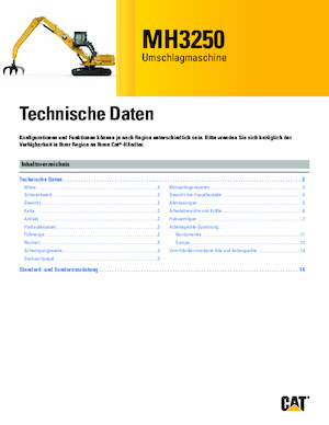 Umschlagmaschinen Caterpillar MH3250
