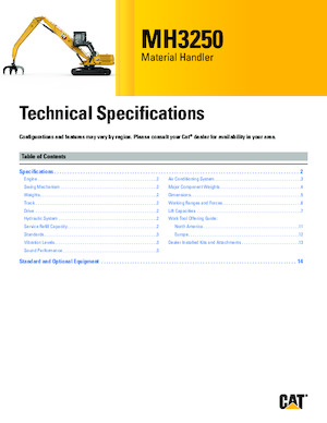 Umschlagmaschinen Caterpillar MH3250