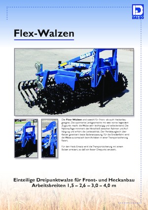 Wiesen- u. Ackerwalzen DAL-BO FrontFlex 300