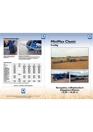 Wiesen- u. Ackerwalzen DAL-BO MiniMax Classic 14.3