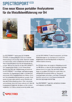 Metallanalysegeräte Spectro Specroport (CCD)