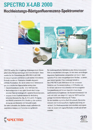 Metallanalysegeräte Spectro Spectro X-LAB 2000