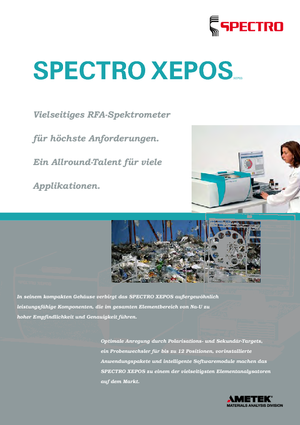Metallanalysegeräte Spectro SPECTRO XEPOS